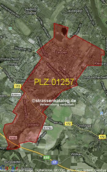 Postleitzahl 01257