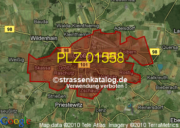 Postleitzahl 01558