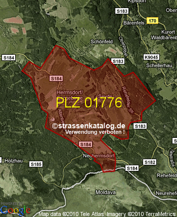 Postleitzahl 01776