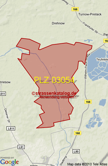 Postleitzahl 03054