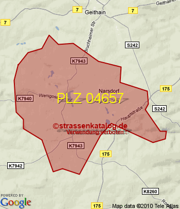 Postleitzahl 04657