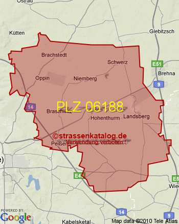 Postleitzahl 06188