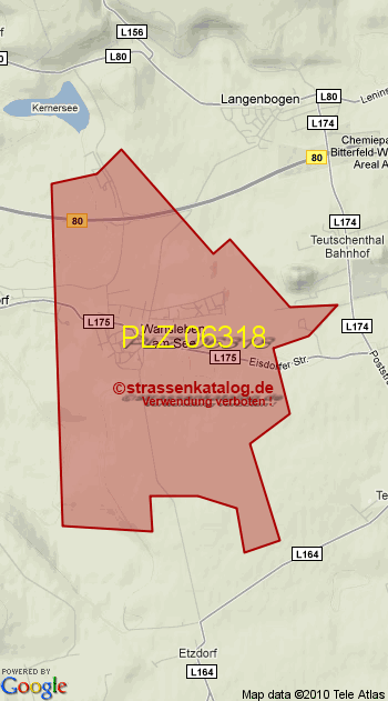 Postleitzahl 06318