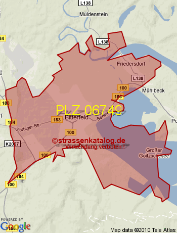 Postleitzahl 06749