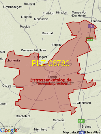 Postleitzahl 06780