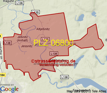 Postleitzahl 06800