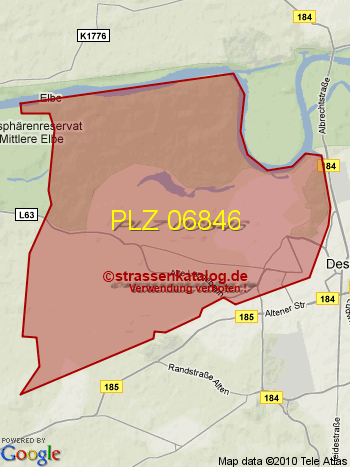 Postleitzahl 06846