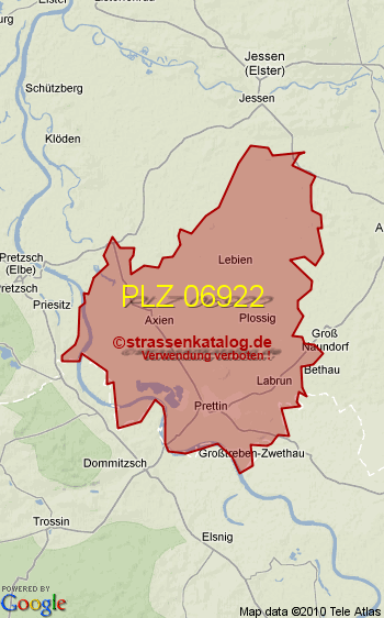 Postleitzahl 06922