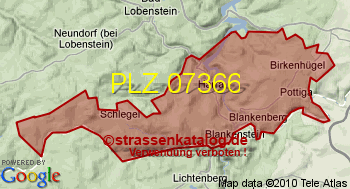 Postleitzahl 07366