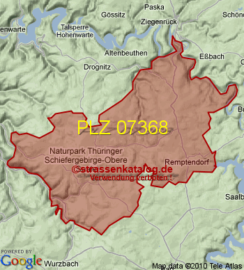 Postleitzahl 07368