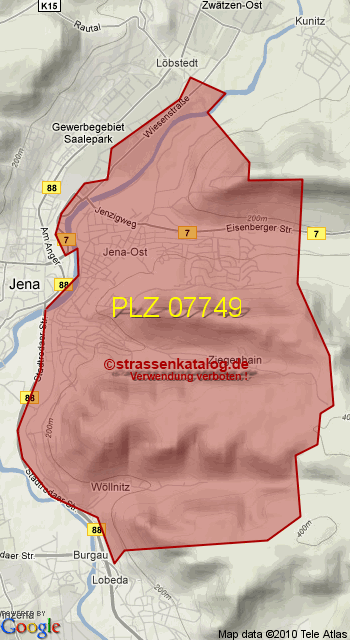 Postleitzahl 07749