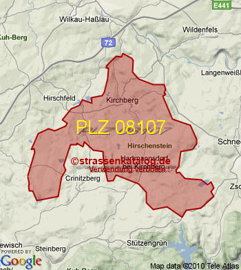 Postleitzahl 08107