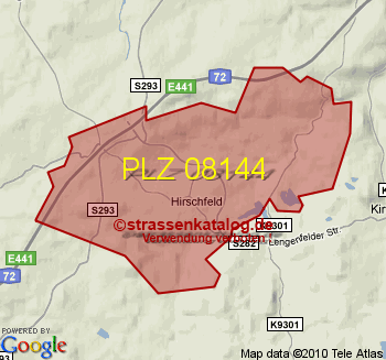 Postleitzahl 08144