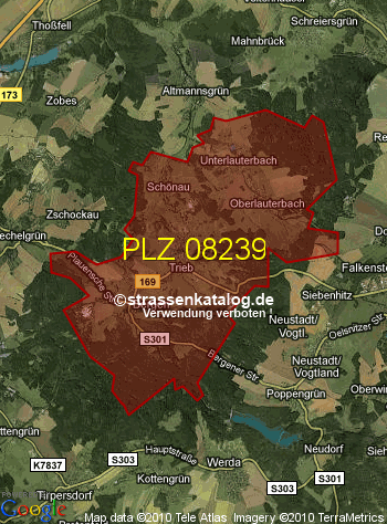 Postleitzahl 08239