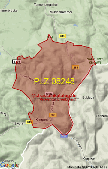 Postleitzahl 08248