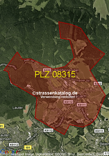 Postleitzahl 08315