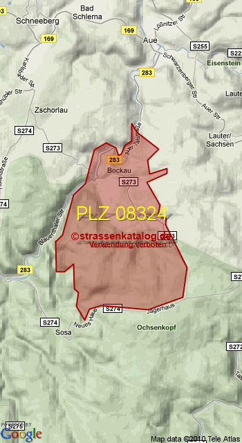 Postleitzahl 08324