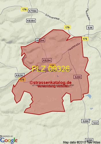 Postleitzahl 09326