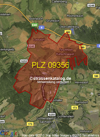 Postleitzahl 09356