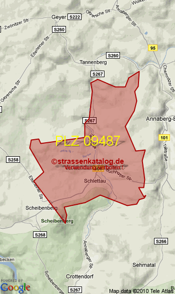 Postleitzahl 09487