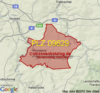Postleitzahl 09629