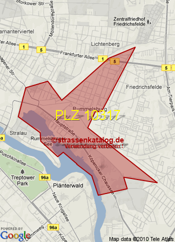 Postleitzahl 10317