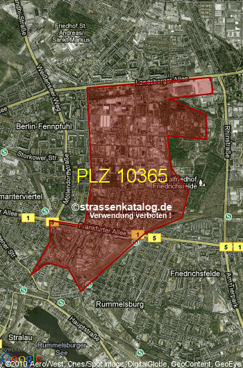 Postleitzahl 10365