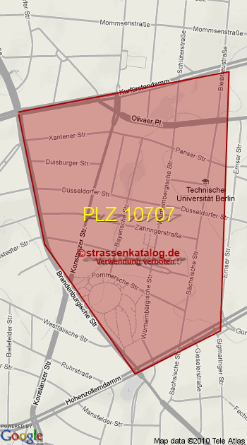 Postleitzahl 10707