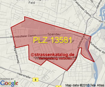 Postleitzahl 13581