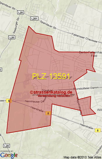 Postleitzahl 13591