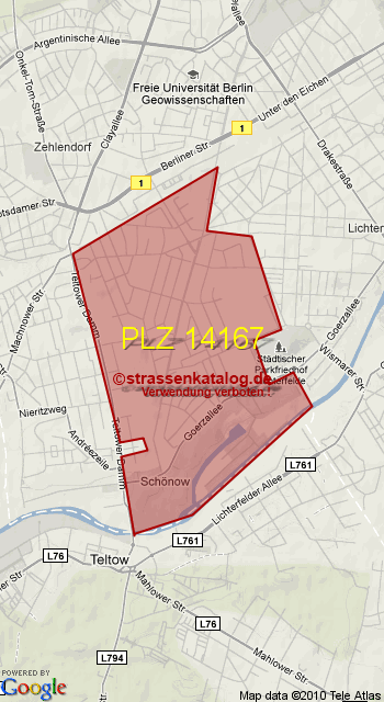 Postleitzahl 14167