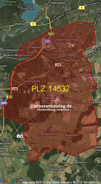 Postleitzahl 14532