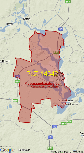 Postleitzahl 14542