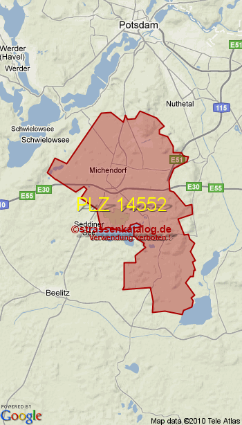 Postleitzahl 14552