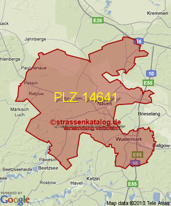 Postleitzahl 14641