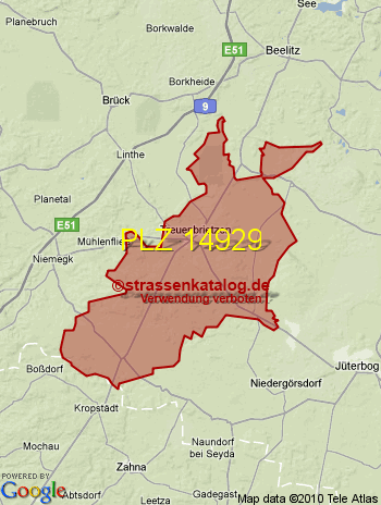 Postleitzahl 14929