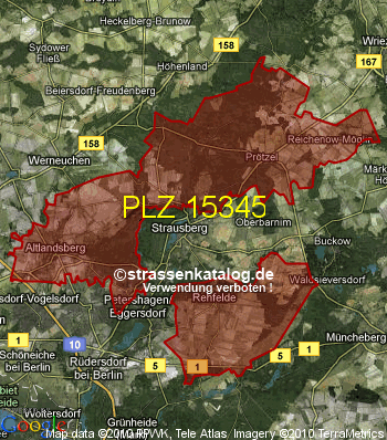 Postleitzahl 15345