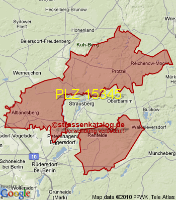 Postleitzahl 15345