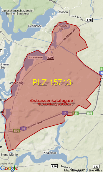 Postleitzahl 15713