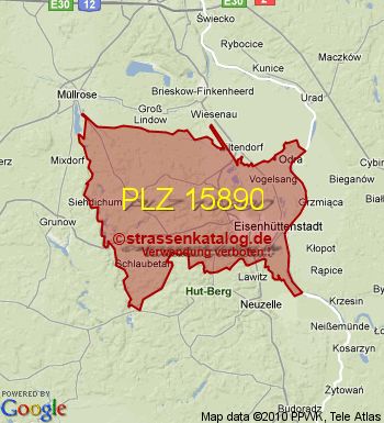 Postleitzahl 15890