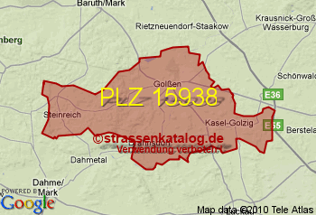 Postleitzahl 15938