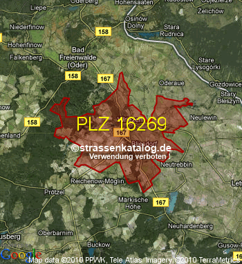 Postleitzahl 16269