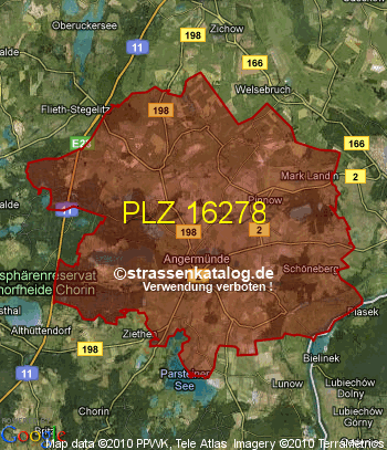 Postleitzahl 16278