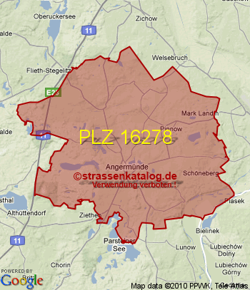 Postleitzahl 16278