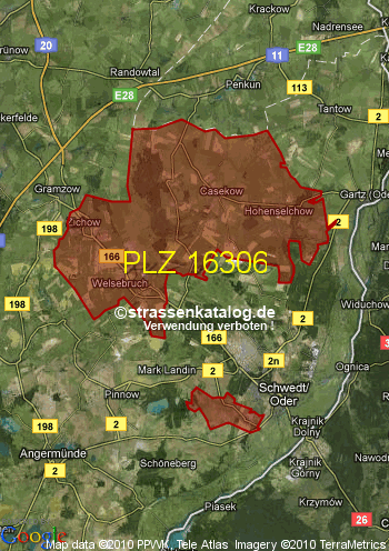 Postleitzahl 16306