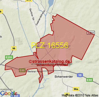 Postleitzahl 16556