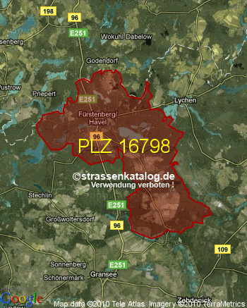 Postleitzahl 16798