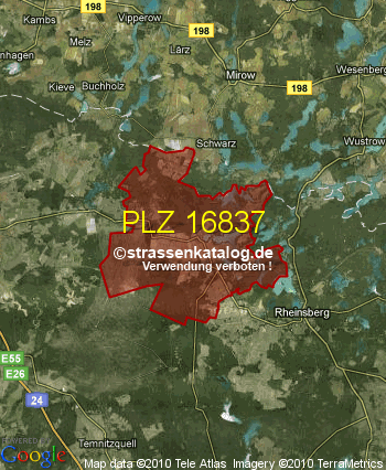 Postleitzahl 16837