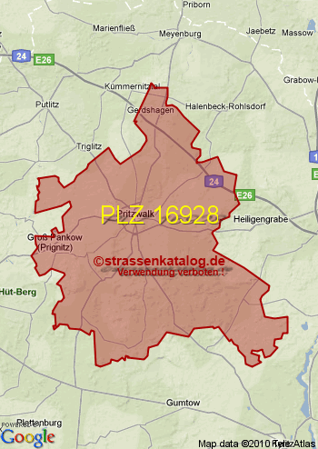 Postleitzahl 16928