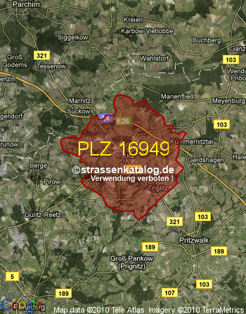 Postleitzahl 16949